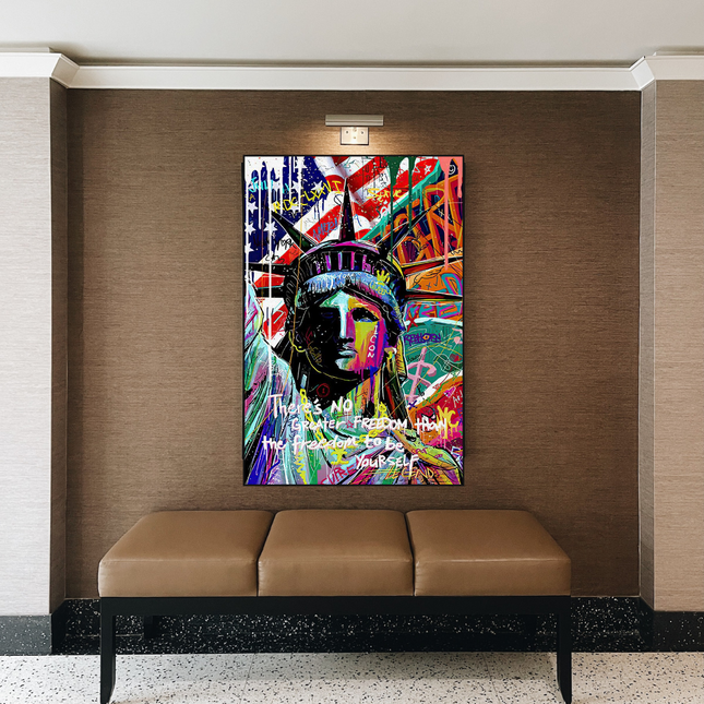 ChandelierDecor - Freedom: Statue of Liberty Canvas Wall Art