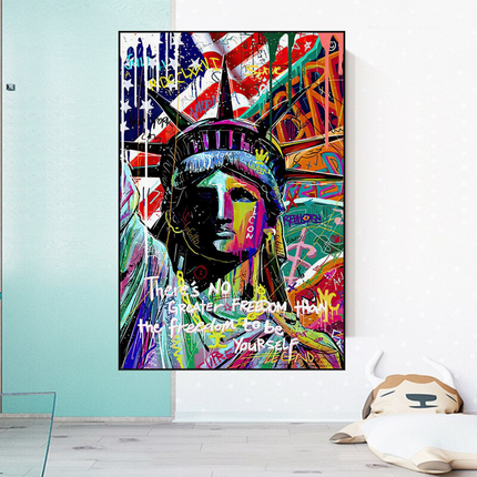 ChandelierDecor - Freedom: Statue of Liberty Canvas Wall Art