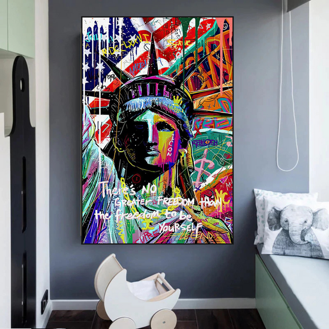 ChandelierDecor - Freedom: Statue of Liberty Canvas Wall Art