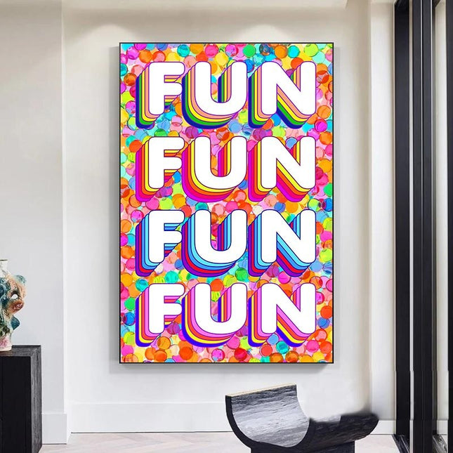 ChandelierDecor - Fun Colourful Canvas Wall Art