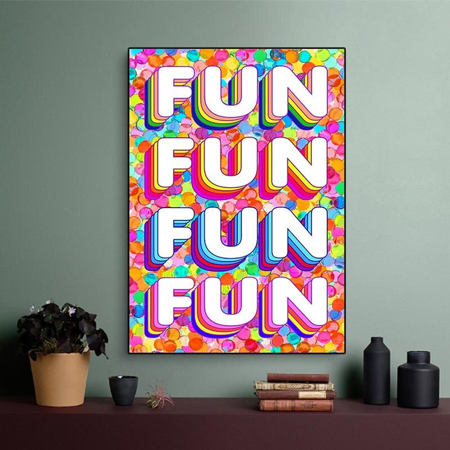 ChandelierDecor - Fun Colourful Canvas Wall Art