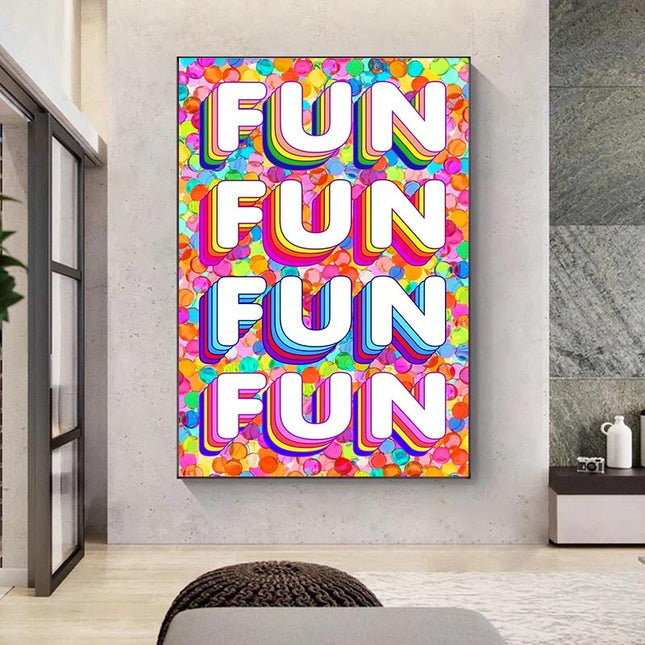 ChandelierDecor - Fun Colourful Canvas Wall Art