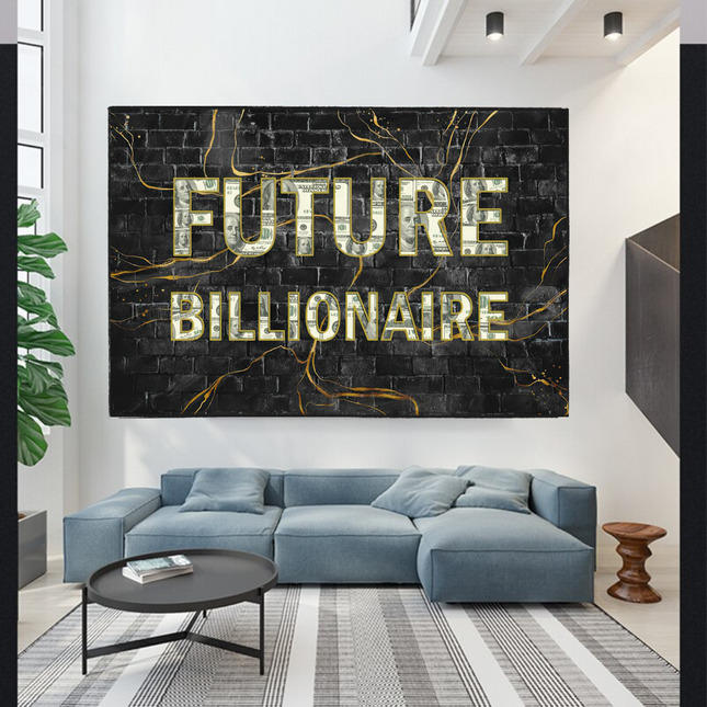 ChandelierDecor - Future Billionaire Canvas Wall Art