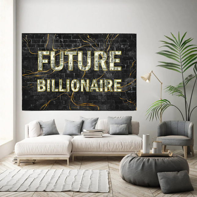 ChandelierDecor - Future Billionaire Canvas Wall Art