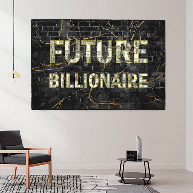 ChandelierDecor - Future Billionaire Canvas Wall Art