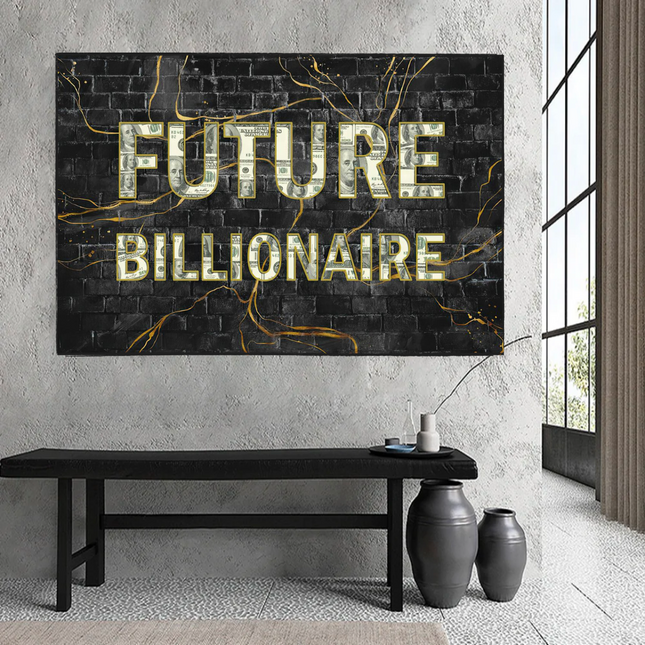 ChandelierDecor - Future Billionaire Canvas Wall Art