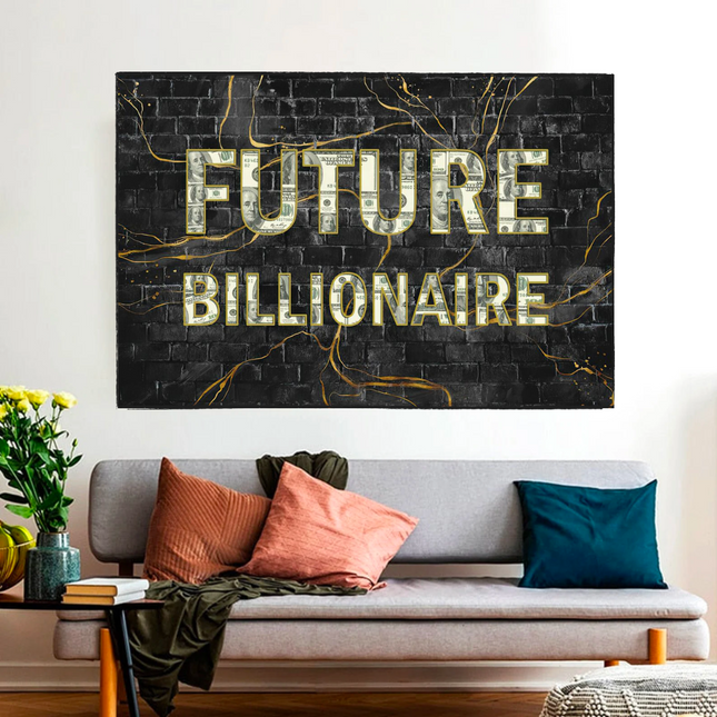 ChandelierDecor - Future Billionaire Canvas Wall Art