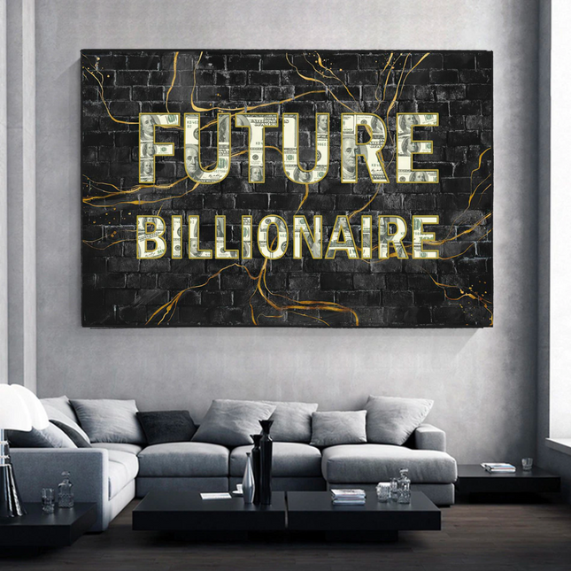 ChandelierDecor - Future Billionaire Canvas Wall Art