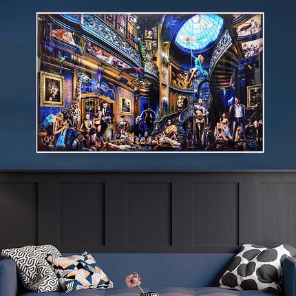 ChandelierDecor - Gentlemans Club Canvas Wall Art