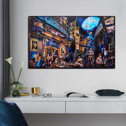 ChandelierDecor - Gentlemans Club Canvas Wall Art