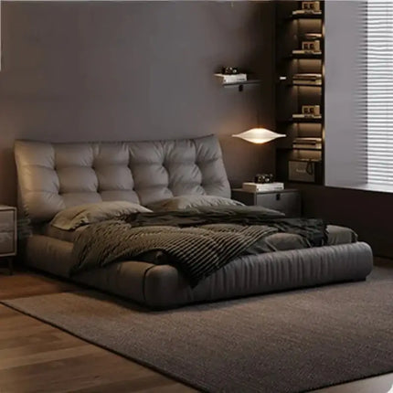 ChandelierDecor-Genuine Leather Leather Bed