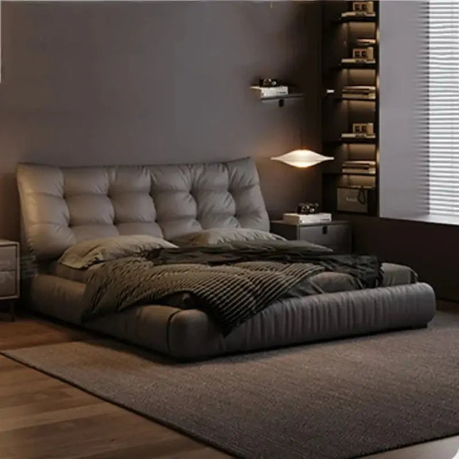 ChandelierDecor - Genuine Leather Leather Bed