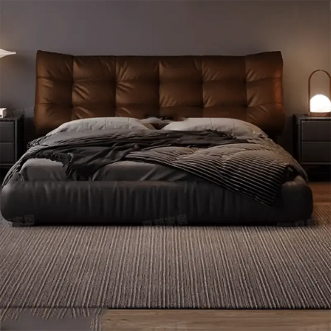 ChandelierDecor - Genuine Leather Leather Bed