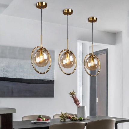 ChandelierDecor - Glass Ball Chandelier: Elegant Pendant Lamp Light