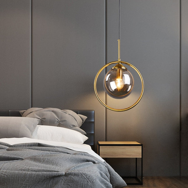 ChandelierDecor - Glass Ball Chandelier: Elegant Pendant Lamp Light
