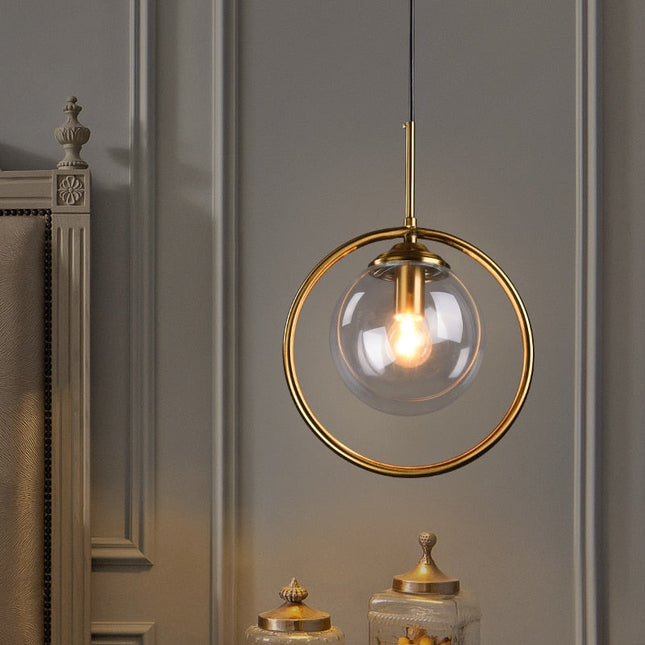 ChandelierDecor - Glass Ball Chandelier: Elegant Pendant Lamp Light