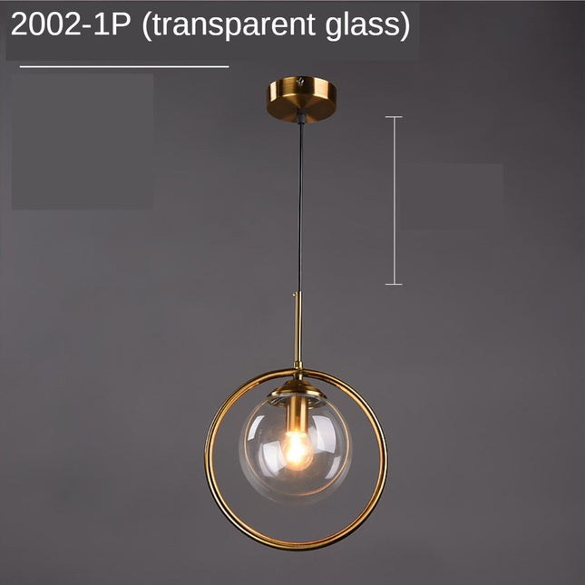 ChandelierDecor - Glass Ball Chandelier: Elegant Pendant Lamp Light