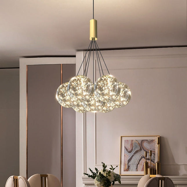 ChandelierDecor - Glass Ball Chandeliers for Living Room and Dining
