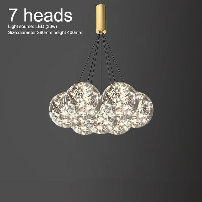 ChandelierDecor - Glass Ball Chandeliers for Living Room and Dining