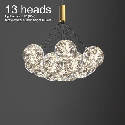 ChandelierDecor - Glass Ball Chandeliers for Living Room and Dining