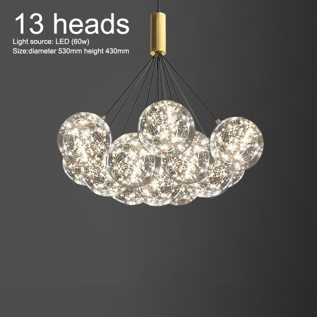 ChandelierDecor - Glass Ball Chandeliers for Living Room and Dining
