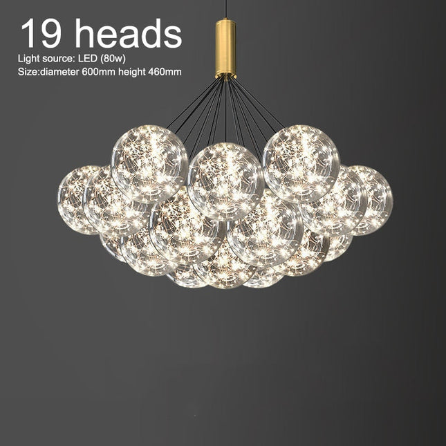 ChandelierDecor - Glass Ball Chandeliers for Living Room and Dining