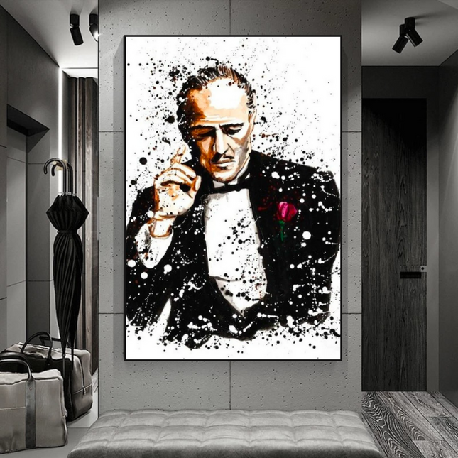 ChandelierDecor - Godfather Canvas Art Poster | Godfather Abstract Canvas Poster