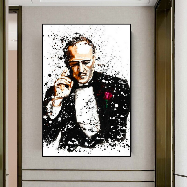 ChandelierDecor - Godfather Canvas Art Poster | Godfather Abstract Canvas Poster
