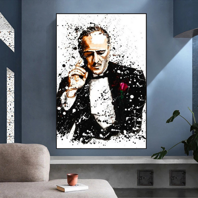 ChandelierDecor - Godfather Canvas Art Poster | Godfather Abstract Canvas Poster