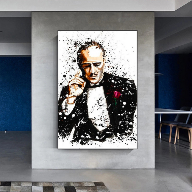 ChandelierDecor - Godfather Canvas Art Poster | Godfather Abstract Canvas Poster