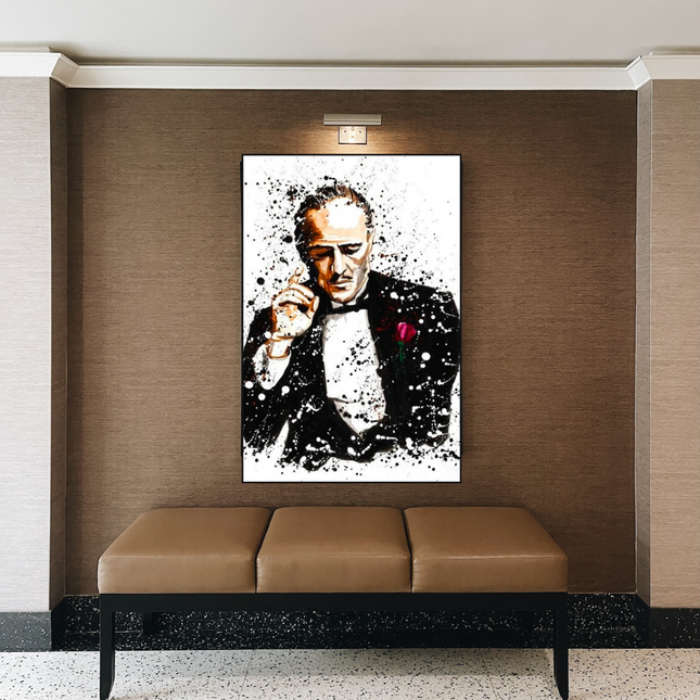 ChandelierDecor - Godfather Canvas Art Poster | Godfather Abstract Canvas Poster