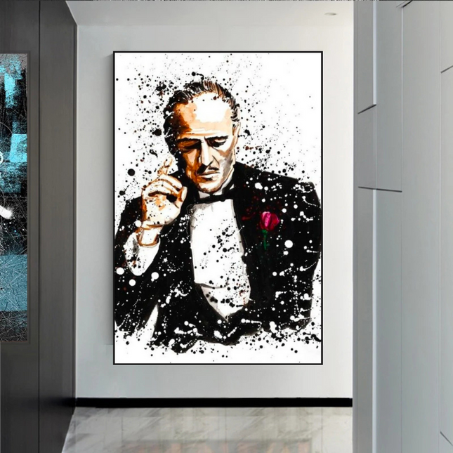 ChandelierDecor - Godfather Canvas Art Poster | Godfather Abstract Canvas Poster