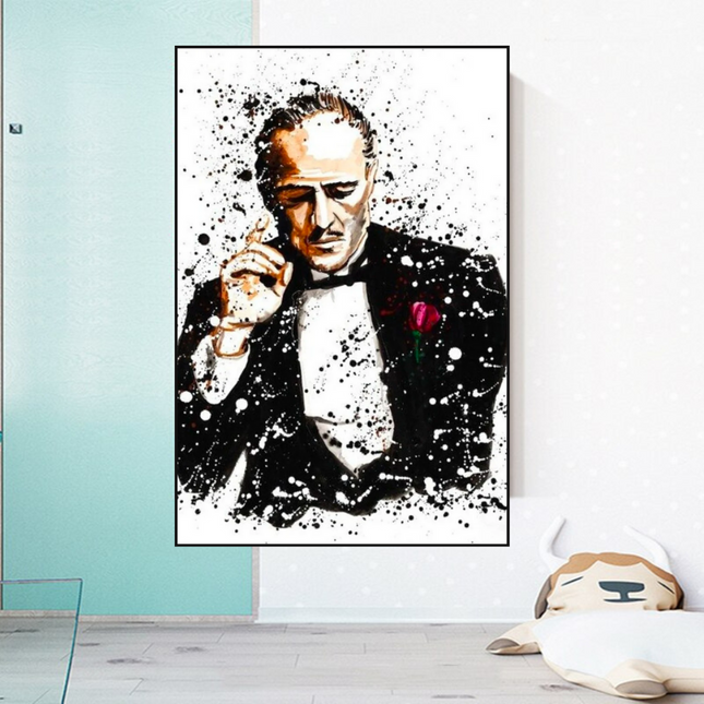 ChandelierDecor - Godfather Canvas Art Poster | Godfather Abstract Canvas Poster
