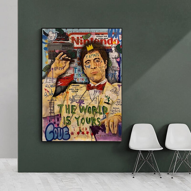 ChandelierDecor - Godfather Smokes Canvas Print for Modern Pop Art Home Decor