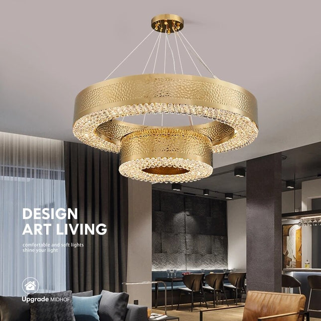 ChandelierDecor - Gold Crystal Chandelier