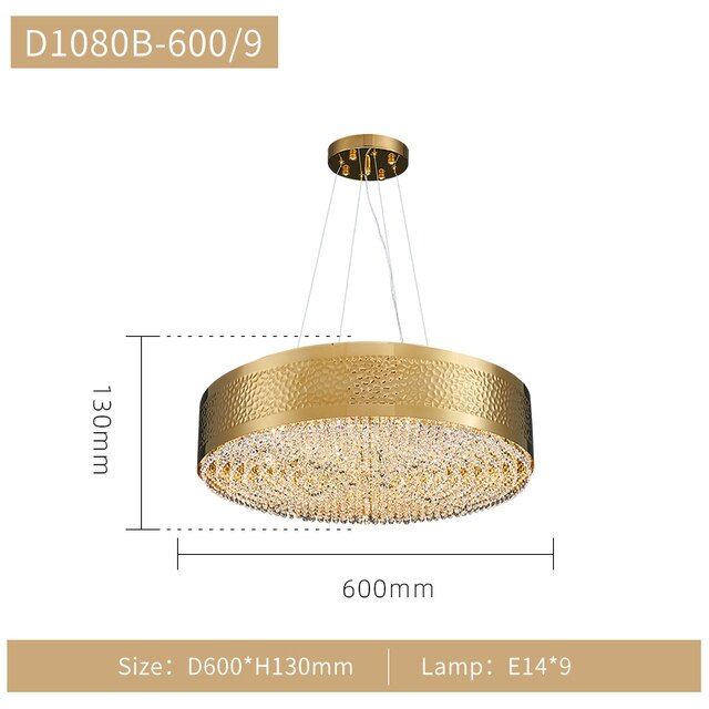 ChandelierDecor - Gold Crystal Chandelier