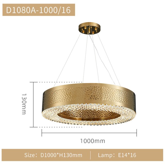 ChandelierDecor - Gold Crystal Chandelier