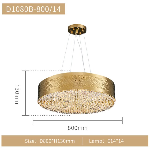 ChandelierDecor - Gold Crystal Chandelier