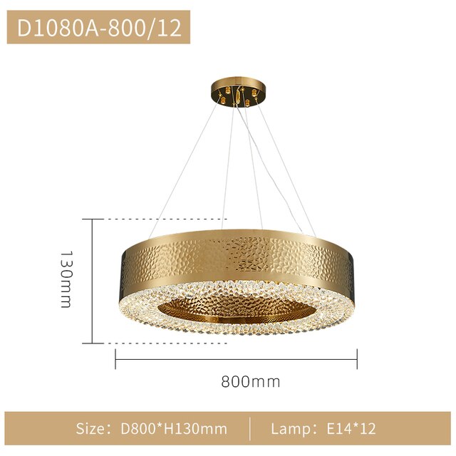 ChandelierDecor - Gold Crystal Chandelier
