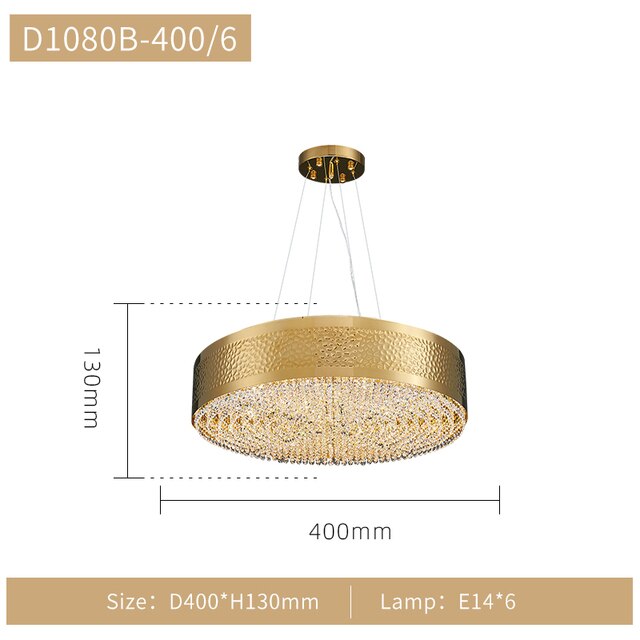 ChandelierDecor - Gold Crystal Chandelier