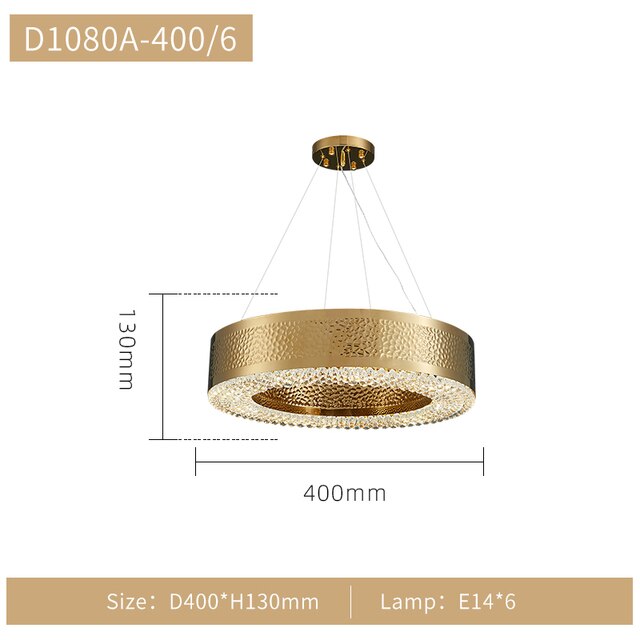 ChandelierDecor - Gold Crystal Chandelier