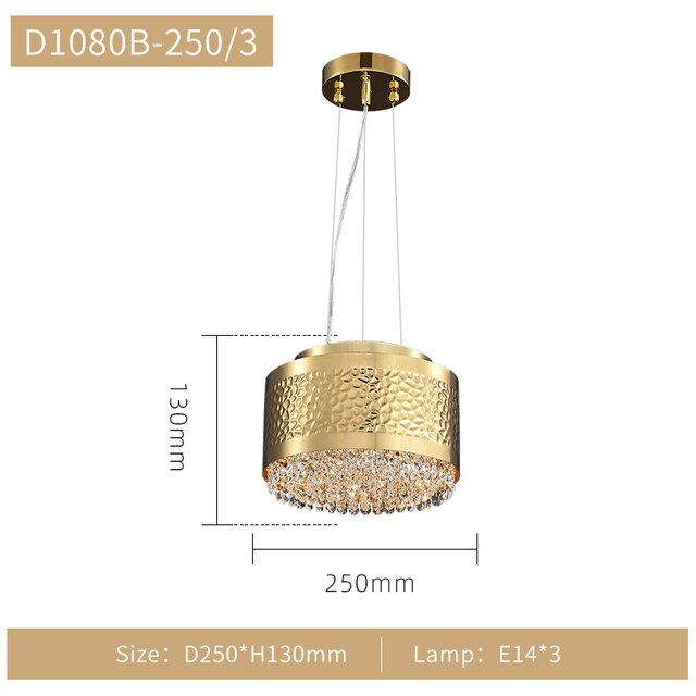 ChandelierDecor - Gold Crystal Chandelier