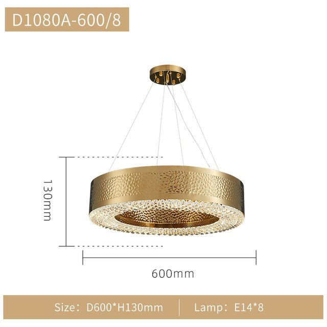 ChandelierDecor - Gold Crystal Chandelier