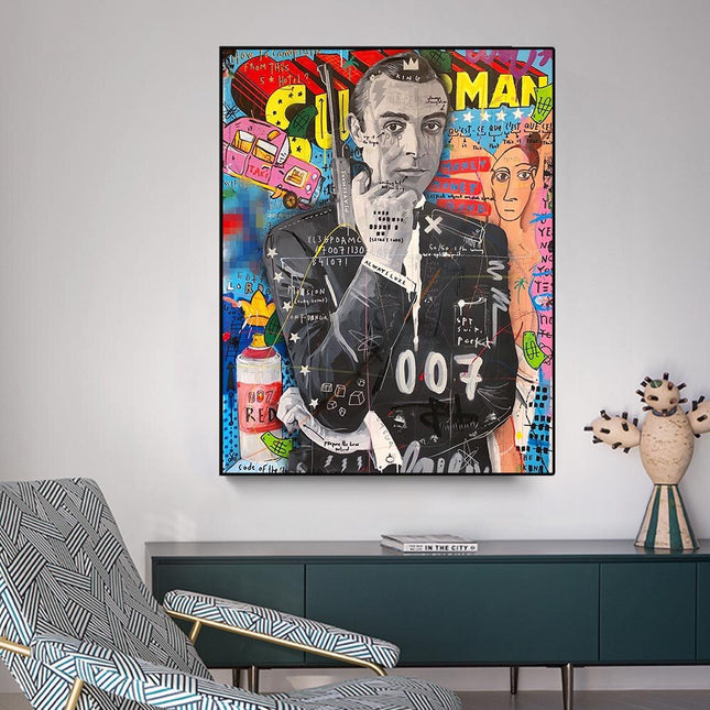 ChandelierDecor - Graffiti Pop Character Canvas Wall Art