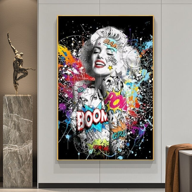 ChandelierDecor - Graffiti Sexy Girl Canvas Wall Art