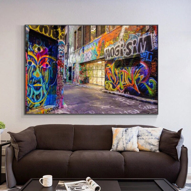 ChandelierDecor - Graffiti Stairs Canvas Wall Art