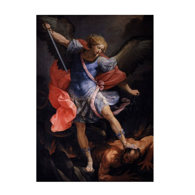 ChandelierDecor - Guido Reni: The Archangel Michael Defeating Satan Canvas Wall Art