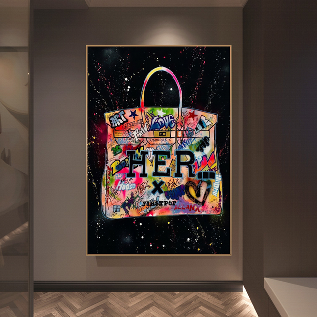 ChandelierDecor - Hermes Bag Poster Prints for Womens Room