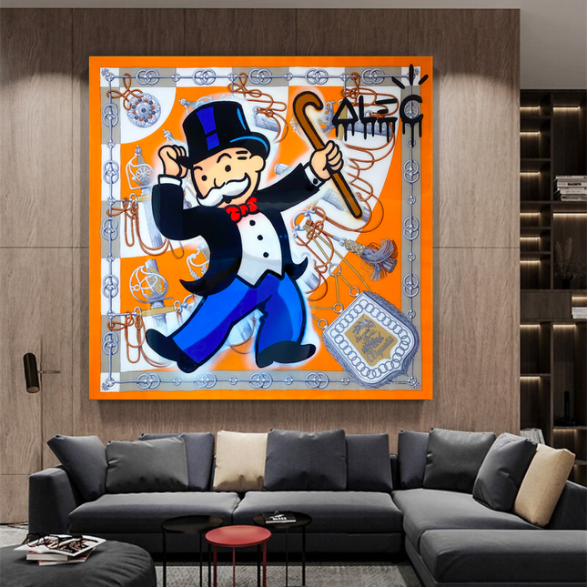 ChandelierDecor - Hermes Collection: Alec Monopoly Wall Art