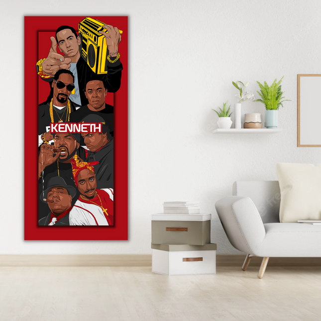 ChandelierDecor - Hip Hop Legends Super Star Old School TuPac Biggie Smalls Rapper Canvas Wall Art - Wall Art Decor - Famous Wall Art